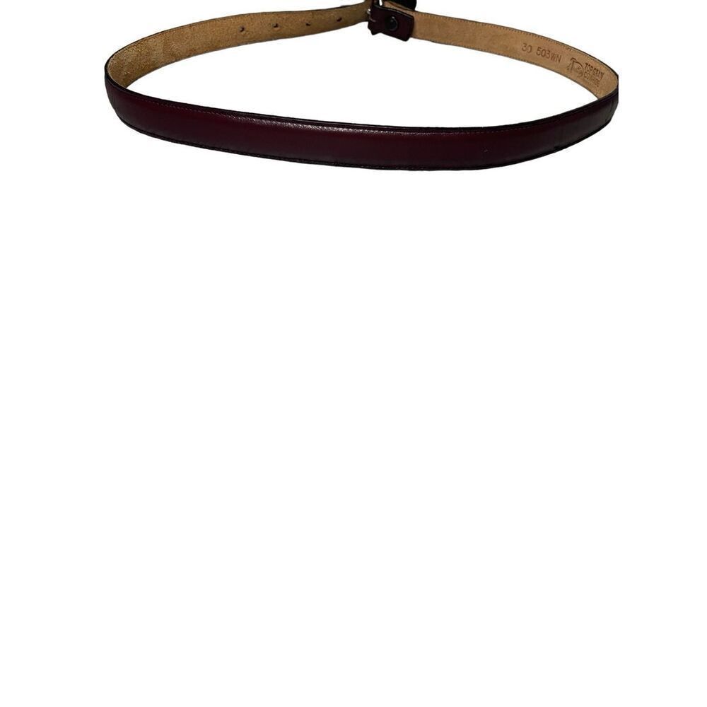 Justin Vintage 90s Heart buckle Top Grain Cowhide Leather Belt Women’s Size 30 - Picture 3 of 5